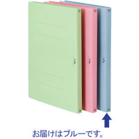 プラス たすけあ 利用者カルテ フラットファイル 1袋(10冊入) ブルー FL-805FF 介護 ラミネート加工 A4