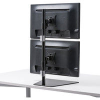 サンワサプライ 液晶モニタスタンド（上下2面） ブラック 幅400×奥行350×高さ700mm CR-LA1506BK 1台（直送品）