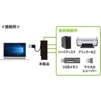 USBハブ　USB2.0　USB2.0×4　USBポート　USB-2H416BK　サンワサプライ　1個