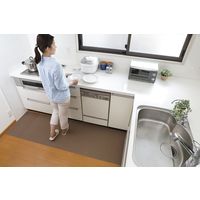 サンコー キッチンマット60×180cm ブラウン KG-03 1枚