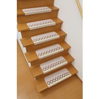 サンコー 足元見やすい階段マット ネット ライトベージュ KM-65 1セット