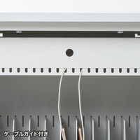 サンワサプライ タブレット収納保管庫（22台収納） 幅530×奥行650×高さ1504mm CAI-CAB55W 1台（直送品）