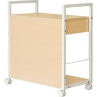 宮武製作所 サイドワゴン 幅610×奥行325×高さ630mm ナチュラル CW-9C_NA 1台（直送品）