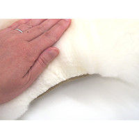 萩原 ムートンフリース M-511 幅600×奥行1050mm ホワイト 240549637 1枚（直送品）