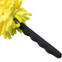 サンワダイレクト ハンディモップ（クリーニング・伸縮可能・マイクロファイバー・2WAY・角度調整・イエロー） 200-CD038Y 1個（直送品）