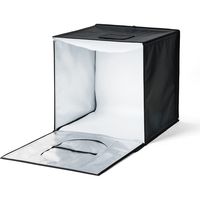 サンワダイレクト 撮影キット（撮影スタジオ・撮影ボックス・LEDライト付6000ルーメン・50×50cm・折りたたみ可能） 200-DG016 1個（直送品）