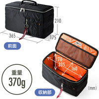 サンワダイレクト カメラインナーバッグ 200-DGBG014BK 1個（直送品）