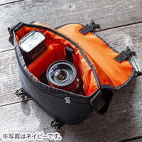 サンワダイレクト 一眼レフカメラバッグ/ショルダーバッグ（アルファデザイン・Lサイズ・ブラック） 200-DGBG017BK 1個（直送品）