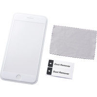 サンワダイレクト iPhone 8 Plus/7 Plus液晶保護強化ガラスフィルム 200-LCD042W 1個（直送品）