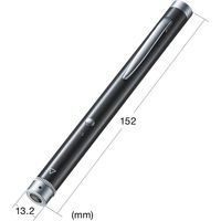 サンワサプライ レーザーポインター 200-LPP026 緑色レーザー ペン型 単4乾電池×2 連続使用3時間（直送品）