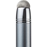 サンワダイレクト タッチペン（スマートフォン/タブレット・iPhone/iPad・導電繊維・スタイラスペン） 200-PEN031GY 1個（直送品）