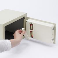 サンワダイレクト 小型電子金庫 200-SL038GY 1個（直送品）