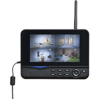 サンワダイレクト 防犯カメラ＆モニターセット 400-CAM035-4 1個（直送品）