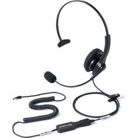 サンワダイレクト コールセンター用ヘッドセット/マイク搭載/RJ-9接続/片耳タイプ/ 400-HS043 1個（直送品）