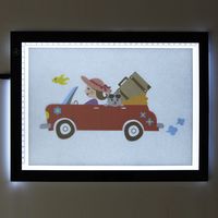 サンワダイレクト LEDトレース台 薄型タイプ（A4サイズ・調光可能・トレス台） 400-TBL003 1個（直送品）