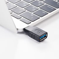 サンワダイレクト USB Type-C/USB A変換アダプター（USB3.1 Gen1規格対応） 500-USB036 1個（直送品）