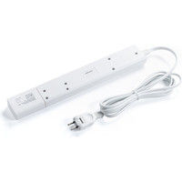 サンワダイレクト 電源タップ（USB-AC充電アダプタ付・4個口・個別スイッチ付・2極・2m） 700-TAP028 1個（直送品）