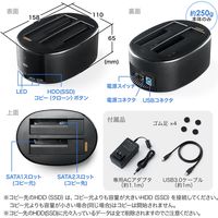 サンワダイレクト HDDクローンスタンド 800-TK029 1個（直送品）