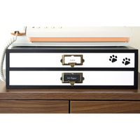 宮武製作所 猫のミニFAX台 幅350×奥行260×高さ110mm FX-05C 1台（直送品）