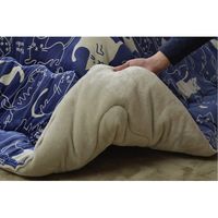 イケヒコ こたつ布団 長方形 ネコ柄 ミーニャ 幅1900×奥行2400mm ブルー 1171070040211 1枚（直送品）