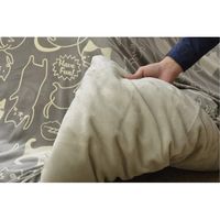 イケヒコ こたつ布団カバー 長方形 ネコ柄 ミーニャ 幅1950×奥行2450mm グレー 1171070138160 1枚（直送品）