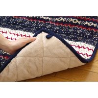 イケヒコ ゆったりーな 省スペース こたつ薄掛け布団単品 ノーデル 幅2800×奥行2800mm ネイビー 1181470199321 1枚（直送品）