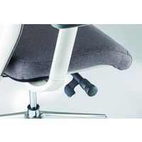 【軒先渡し】オリバー オフィスチェア ヘッドレストあり ホワイト/ライトブルー S・CN-71・H・AC・PH・CF-09E 1脚（直送品）