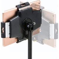 サンワサプライ 鍵付きタブレットスタンド 幅314×奥行314×高さ1120mm ブラック MR-TABST17 1個（直送品）