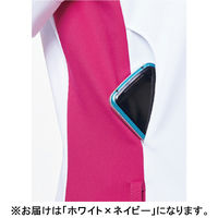 ルコックスポルティフ ジャケット ホワイト×ネイビー M UQW1043-5-M 1枚　スクラブ（直送品）