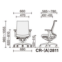 【組立設置込】コクヨ オフィスチェア ベゼル モデレート 可動肘 カーペット用 樹脂脚 ブラック×ソフトグレー 1脚（直送品）