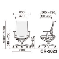 【組立設置込】コクヨ オフィスチェア ベゼル ファンクショナル ランバー付 T型肘 カーペット用 樹脂脚 ブラック×ブラック×カーマイン 1脚（直送品）