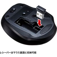 サンワサプライ ワイヤレスブルーLEDマウス MA-WBL134R 1個