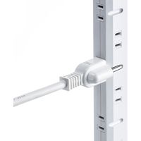 延長コード 電源タップ 2m 2P（ピン） 8個口 USB充電ポート搭載 ホワイト TAP-SLIM8U-2 サンワサプライ 1個