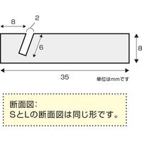 ササガワ 【OW】アクセサリー台紙用スタンド S 34-4201 1セット(1袋(4個)×5)