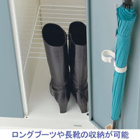 オカムラ VILLAGEロッカー 2連2人用 ダイヤル錠 ダンガリーブルー 幅614×奥行515×高さ1790mm 1台 組立式（取寄品）