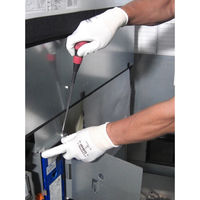 【ニトリル背抜き手袋】 ショーワグローブ 「現場のチカラ」 簡易包装組立グリップ グレー M 1セット（30双：5双入×6袋）  オリジナル