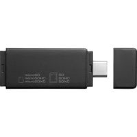 サンワサプライ Type-C SD+microSDカードリーダー ADR-3TCMS9BK 1個（直送品）