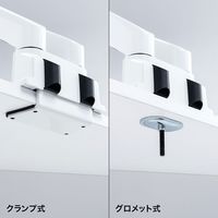 モニターアーム　ディスプレイアーム　2画面　デュアル　27インチ対応　10kgまで　クランプ式　CR-LA1302WN2　サンワサプライ　1台（直送品）