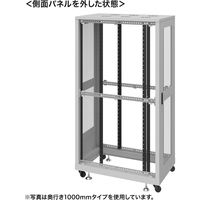 サンワサプライ 19インチサーバーラック メッシュ（36U） 幅600×奥行900×高さ1820mm ライトグレー CP-SVN3690MGYN 1台（直送品）