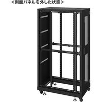 サンワサプライ 19インチサーバーラック（36U） 幅600×奥行1000×高さ1820mm ブラック CP-SVN3610BKN 1台（直送品）