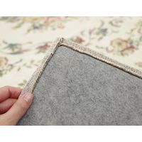 萩原 ゴブランシェニールラグ ブーケ 約幅1850×奥行1850mm ベージュ 240612804 1枚（直送品）