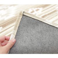 萩原 ゴブランシェニールラグ オルテガグラデーション 約幅1850×奥行1850mm ベージュ 240612914 1枚（直送品）