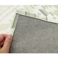 萩原 ゴブランシェニールラグ オルテガグラデーション 約幅1850×奥行1850mm グリーン 240612916 1枚（直送品）