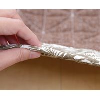 萩原 麻の葉キルトラグ ボタリラ 約幅1850×奥行1850mm ブラウン 240613714 1枚（直送品）