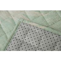 萩原 麻混キルトラグ アロハ 約幅1850×奥行1850mm グリーン 240613316 1枚（直送品）