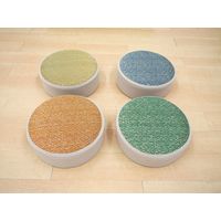 萩原 い草高座クッション シャイン 約幅400×奥行400×高さ120mm グリーン 81938726 1個（直送品）