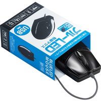 サンワサプライ 有線ブルーLEDマウス(USB-PS/2変換アダプタ付き) MA-BL3UPBKN 1個