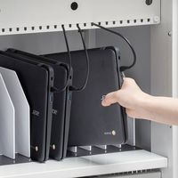 サンワサプライ タブレット収納保管庫（44台収納） 幅950×奥行650×高さ1053mm ホワイト CAI-CAB56W 1台（直送品）