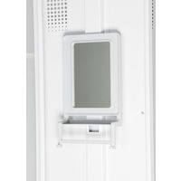 【車上渡し】アール・エフ・ヤマカワ スタンダードロッカー 4人用 シリンダー錠 幅900×奥行515×高さ1790mm ホワイトグレー 1台（直送品）