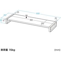 サンワサプライ スチール製机上ラック(W1000mm・ブラック) MR-LC209BKN 1台（直送品）
